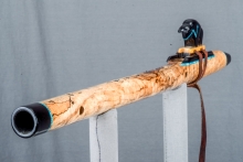 Spalted Maple Burl Native American Flute, Minor, Mid G-4, #N13I (5)